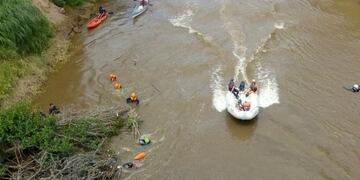 Así buscan al hombre que cayó al río Ctalamochita\u002E