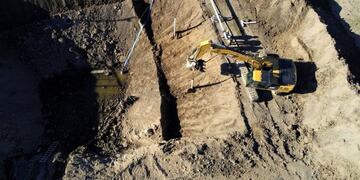 Avance de trabajos cloacales en Viedma\u002E