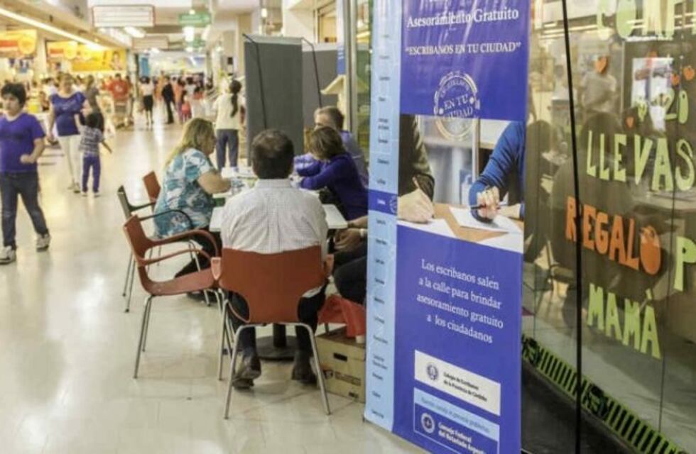 Escribanos asesorarán al público gratis