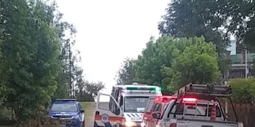 Empleado de la Coopi cae desde lo alto en San Antonio de Arredondo\u002E (Foto: Punilla al Sur)\u002E