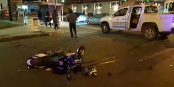 Choque en pleno centro de Bahía Blanca