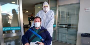 El vicepresidente de Cáritas en Mar del Plata se recuperó del Covid-19 (Twitter @macielmatiasptp)