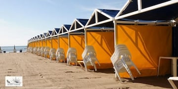 Fin de temporada: se inició el desmantelado de los balnearios marplatenses (Foto: Facebook Balneario Bahía Varese)