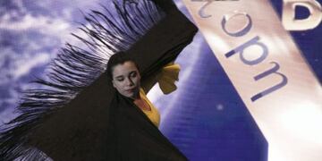 Rebeca en pleno certamen