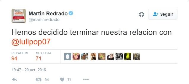 martín redrado tuit
