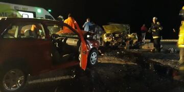 Diez heridos en un choque en la ruta 51