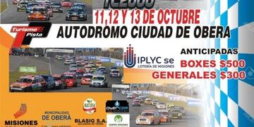 Turismo Pista, por primera vez en el Autódromo de Oberá\u002E