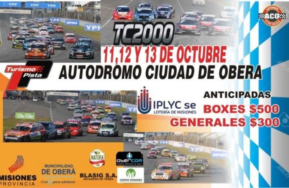 El Turismo Pista toca suelo obereño y disputa nueva fecha este finde