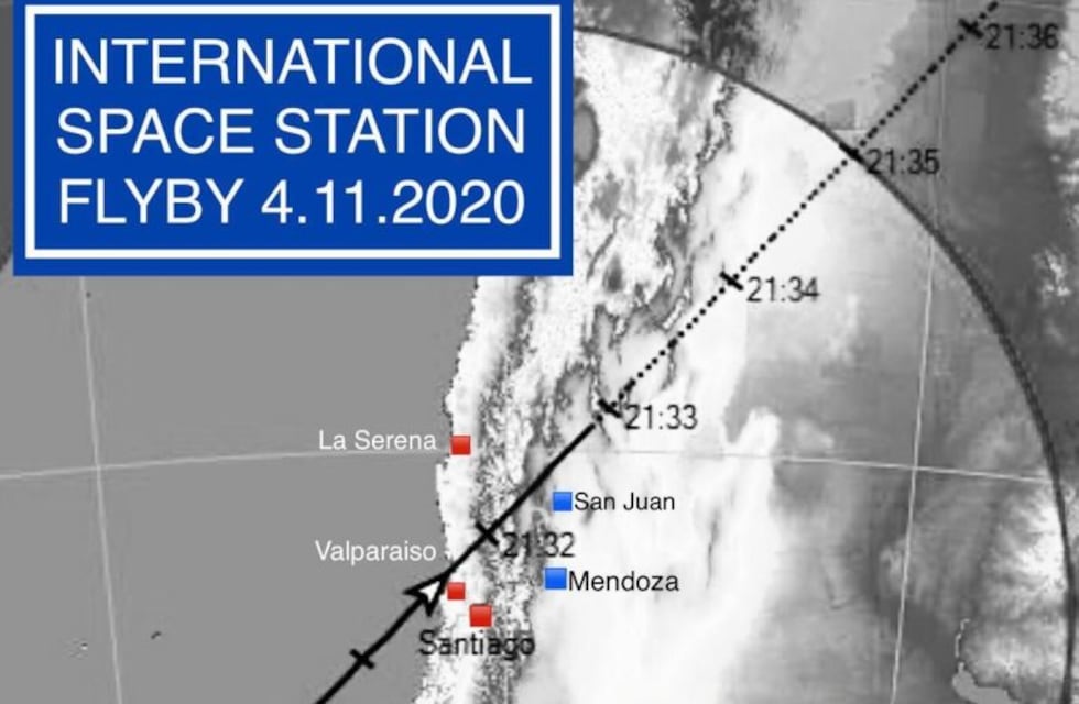 Se podrá ver La Estación Espacial Internacional desde Mendoza