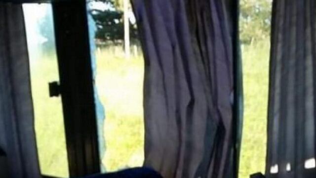 Ataque a micro (Foto: El Marplatense)