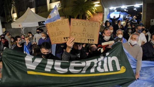 En Avellaneda hubo protestas cuando el Ejecutivo nacional trató de tomar el control de la cerealera. (@mauroyasprizza)