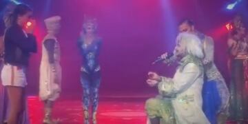 Momento en que el payaso del \