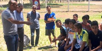 David Trezeguet visitó las instalaciones de la Dinaf, en Mendoza\u002E