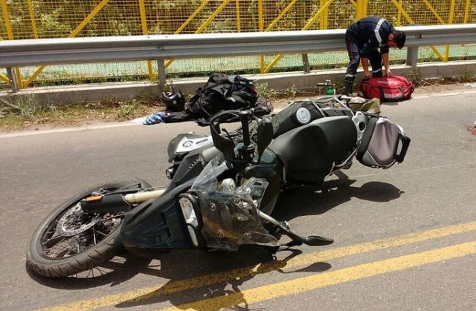 Se cayó de la moto y le tuvieron que amputar la pierna