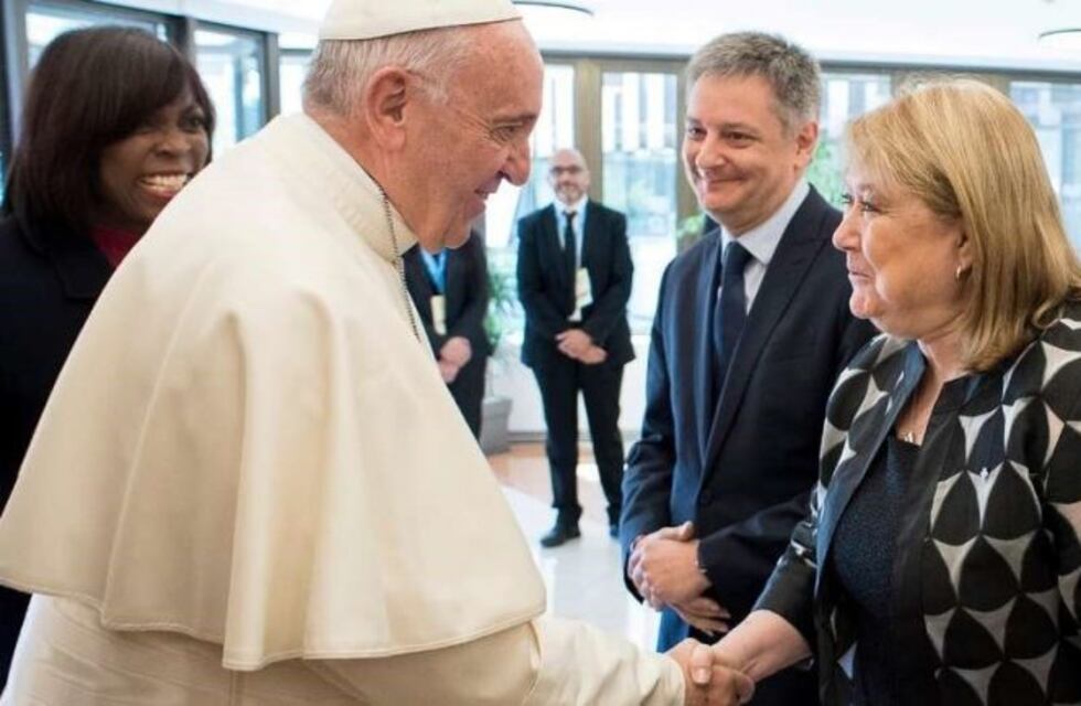Malcorra se reunió con el papa Francisco en el Vaticano