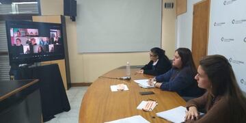 Videoconferencia del dispositivo multiagencial