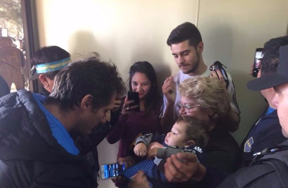 El plantel de Boca llegó a San Luis