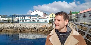 Daniel Sebastián Ujhelly en Malvinas