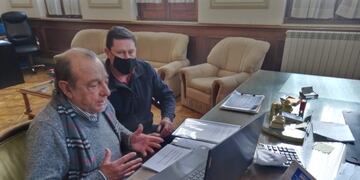 Sánchez con Sergio Federovisky