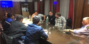 Reunión del Secretario de Estado de Seguridad con autoridades de Los Antigüos