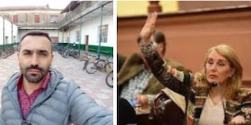 Chistian Leissa docente - Claudia Toller Diputada entrerriana\nCrédito: Vía Gualeguaychú