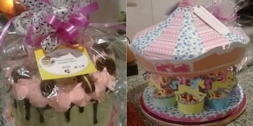 Policías sorprendieron a una nena que festejaba su cumpleaños y le regalaron una torta en Cipolletti