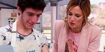Marcos junto a Paula Chaves en \