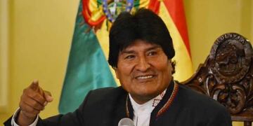 Evo Morales, presidente de Bolivia\u002E