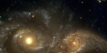La mayoría está relacionado al espacio exterior, un foco de curiosidad para millones de personas. (Imagen captada por telescopio Hubble. Las de esta toma son dos galaxias espirales de la constelación del Can Mayor)