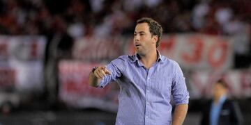 DYN611, BUENOS AIRES 12/03/2017, RIVER PLATE VS. UNION DE SANTA FE.rnFOTO:DYN/PABLO AHARONIAN. cancha de river plate juan pablo pumpido campeonato torneo primera division 2016 2017 futbol futbolistas partido river plate union de santa fe