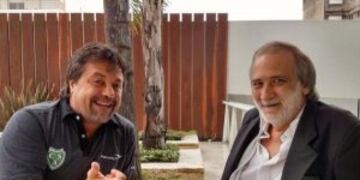 El empresario fue fotografiado en marzo durante una reuniu00f3n con el tu00e9cnico Ricardo Caruso Lombardi.