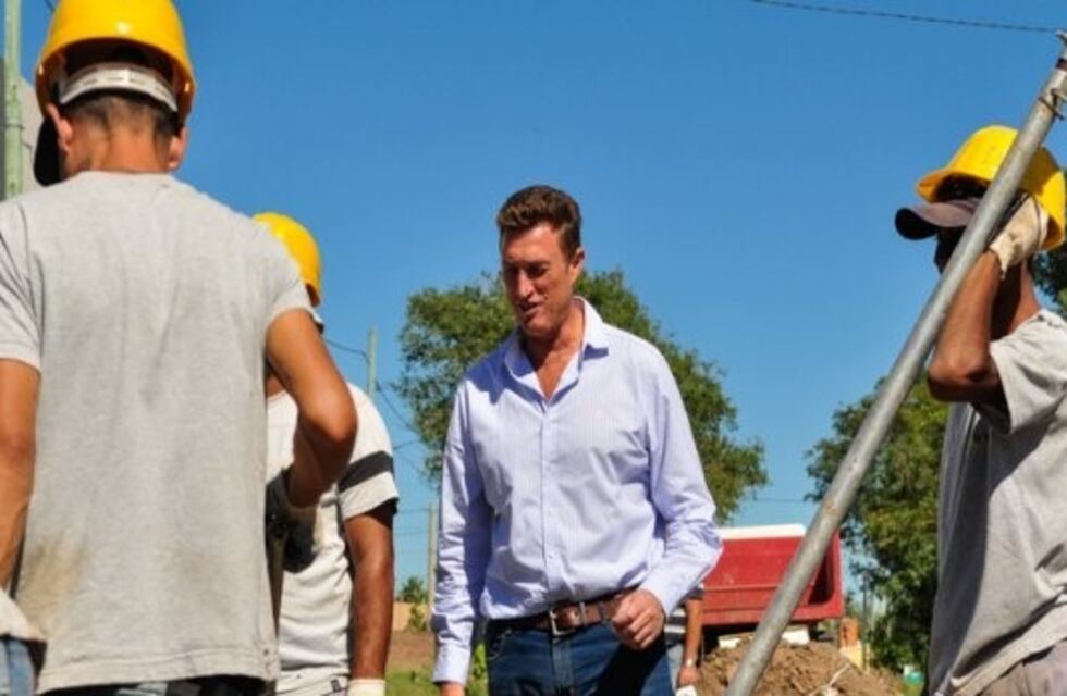 García Aresca supervisó tareas de hormigonado