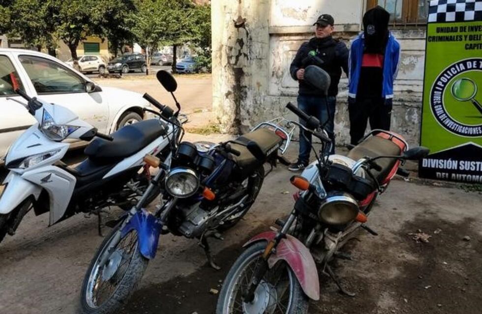 Inseguridad: aprehenden a un delincuente y recuperaron motos robadas