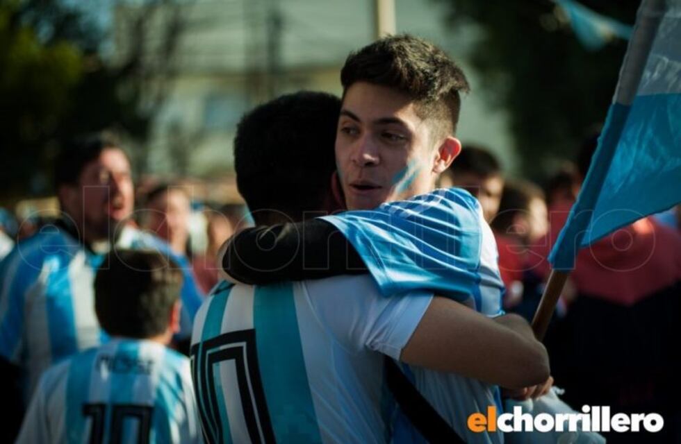 Así festejaron la victoria de Argentina en San Luis