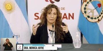 Mónica Jofré, directora de Epidemiología de la provincia\u002E