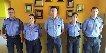 Reconocimiento a policías pampeanos (Facebook)