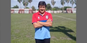 Adrián Uslengui, técnico de Bella Vista, Tucumán (Foto: Nicolas Aiello)\u002E