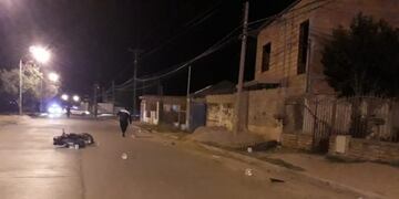 Tragedia\u002E El lugar del accidente, en el límite de los barrios Libertad y Kennedy\u002E Foto: Policía de San Luis\u002E