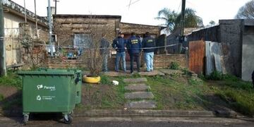Casa en la que fue baleado el hombre de 56 años en Paraná\u002E