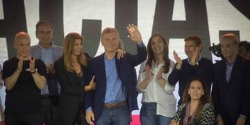 Mauricio Macri y su equipo reconocieron la derrota\u002E (Foto: Federico López Claro)