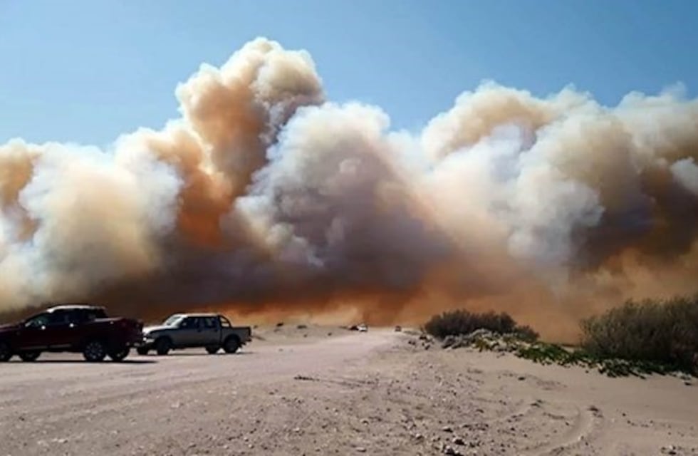 Incendio en el Vivero de Claromecó