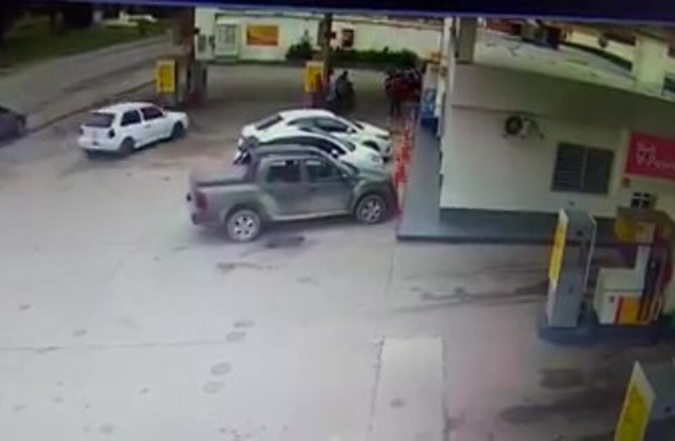 (VIDEO) Accidente en la estación de servicio de Villa del Rosario