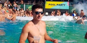 Matías Rodríguez, el joven de Río Cuarto que se accidentó en la pileta de Carlos Paz\u002E