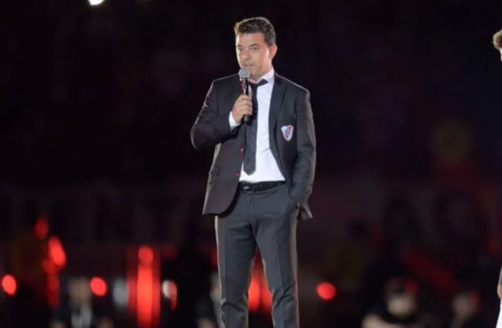 Marcelo Gallardo cantó emocionado en los festejo de River por el 9/12