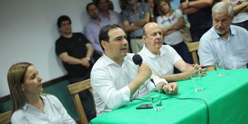 Gustvao Valdés en conferencia de prensa