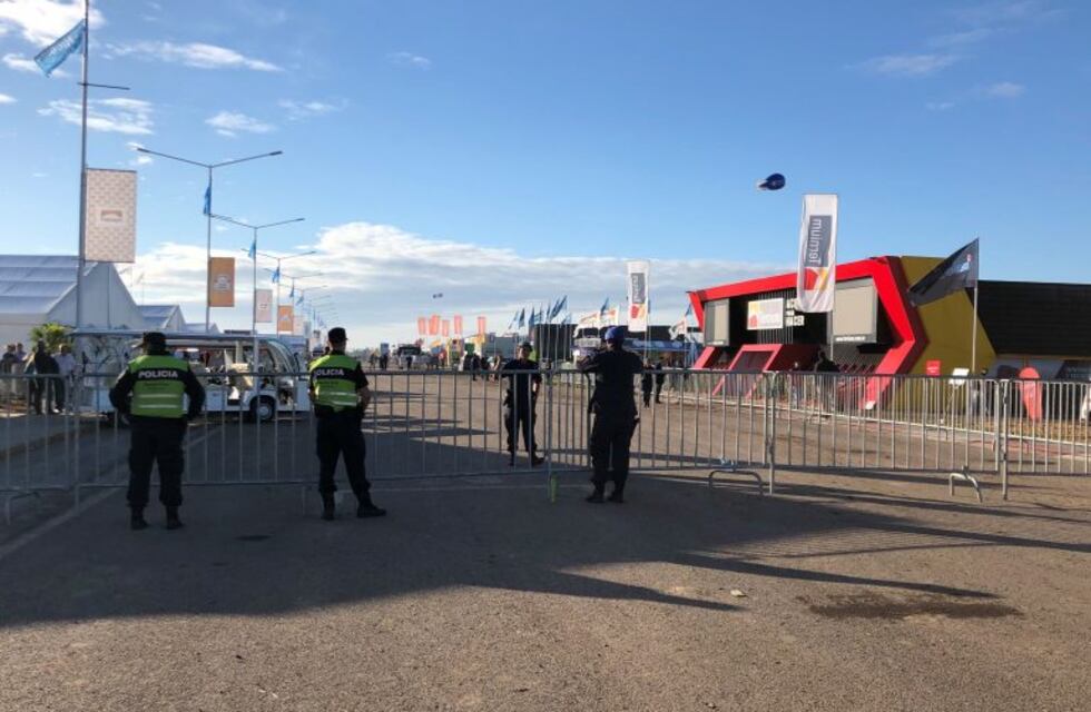 El fuerte operativo de seguridad por la llegada de Macri a Expoagro