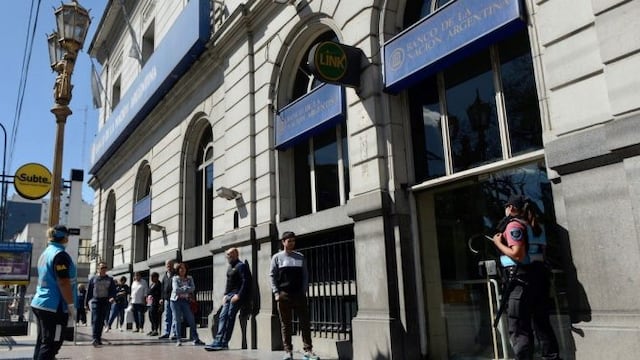 Sucursal Banco Nacion\u002E (foto: Andres D'Elia)