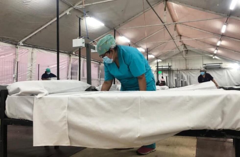 El Ejército Argentino entregó una instalación móvil al hospital San Bernardo