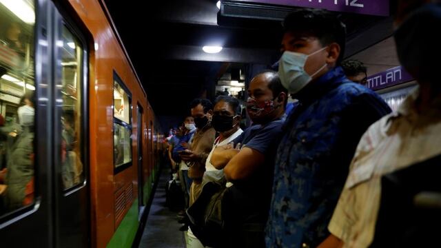 El Metro de México DF en medio de la pandemia y una suba de casos Fuente: Reuters
