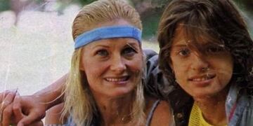 Luis Miguel junto a su madre, Marcela Basteri.